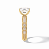 Radiant Pave Lab Grown Diamond Engagement Ring