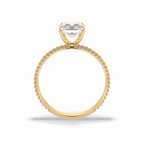 Radiant Pave Lab Grown Diamond Engagement Ring