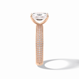 Radiant Pave Lab Grown Diamond Engagement Ring