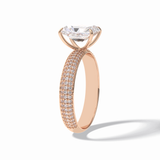 Radiant Pave Lab Grown Diamond Engagement Ring