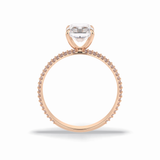 Radiant Pave Lab Grown Diamond Engagement Ring