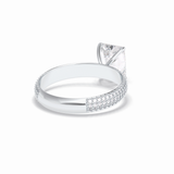 Radiant Pave Lab Grown Diamond Engagement Ring