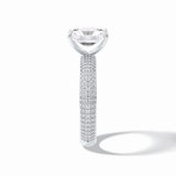 Radiant Pave Lab Grown Diamond Engagement Ring