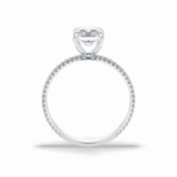 Radiant Pave Lab Grown Diamond Engagement Ring