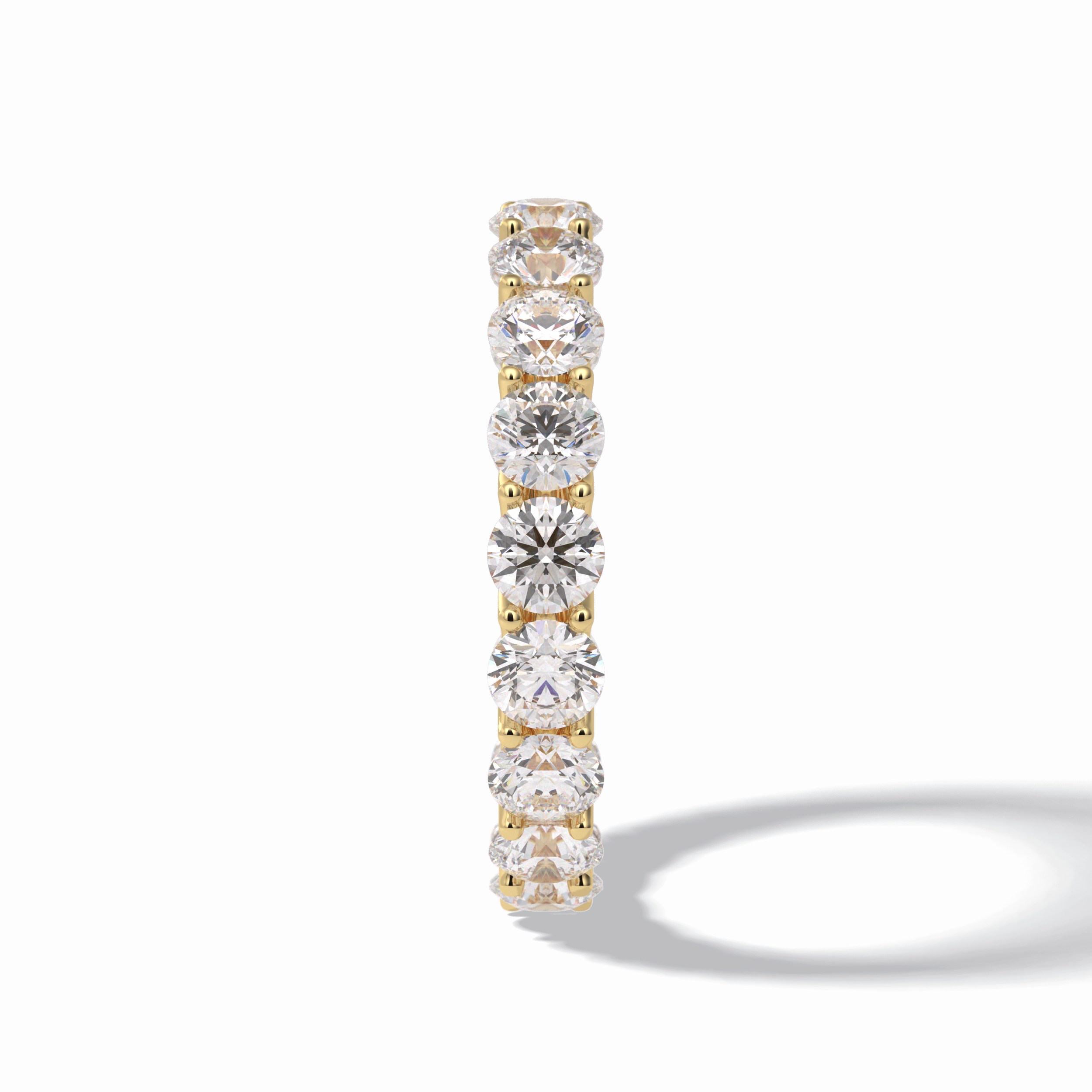 3.52 TCW Round Style Full Eternity Wedding Band