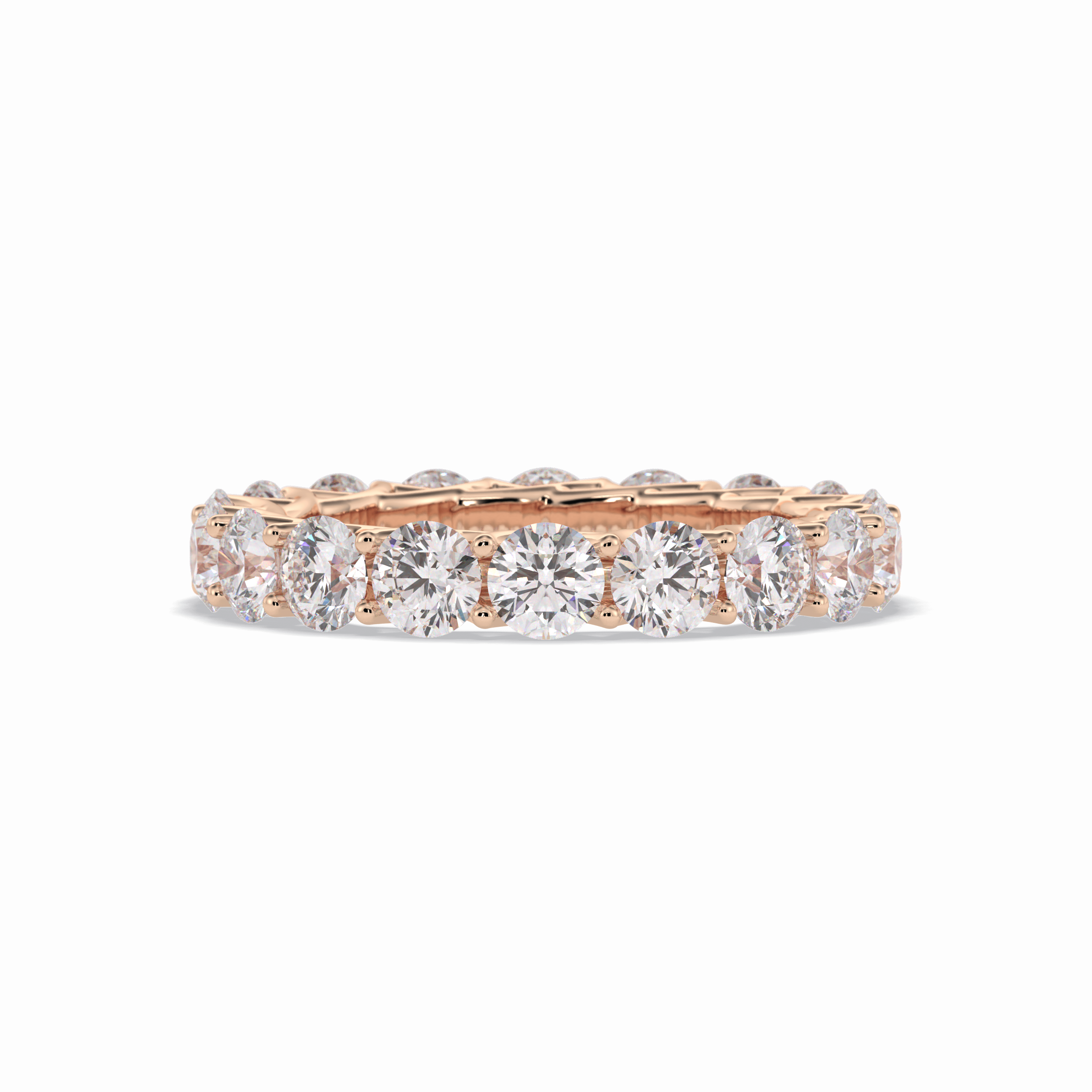 3.52 TCW Round Style Full Eternity Wedding Band