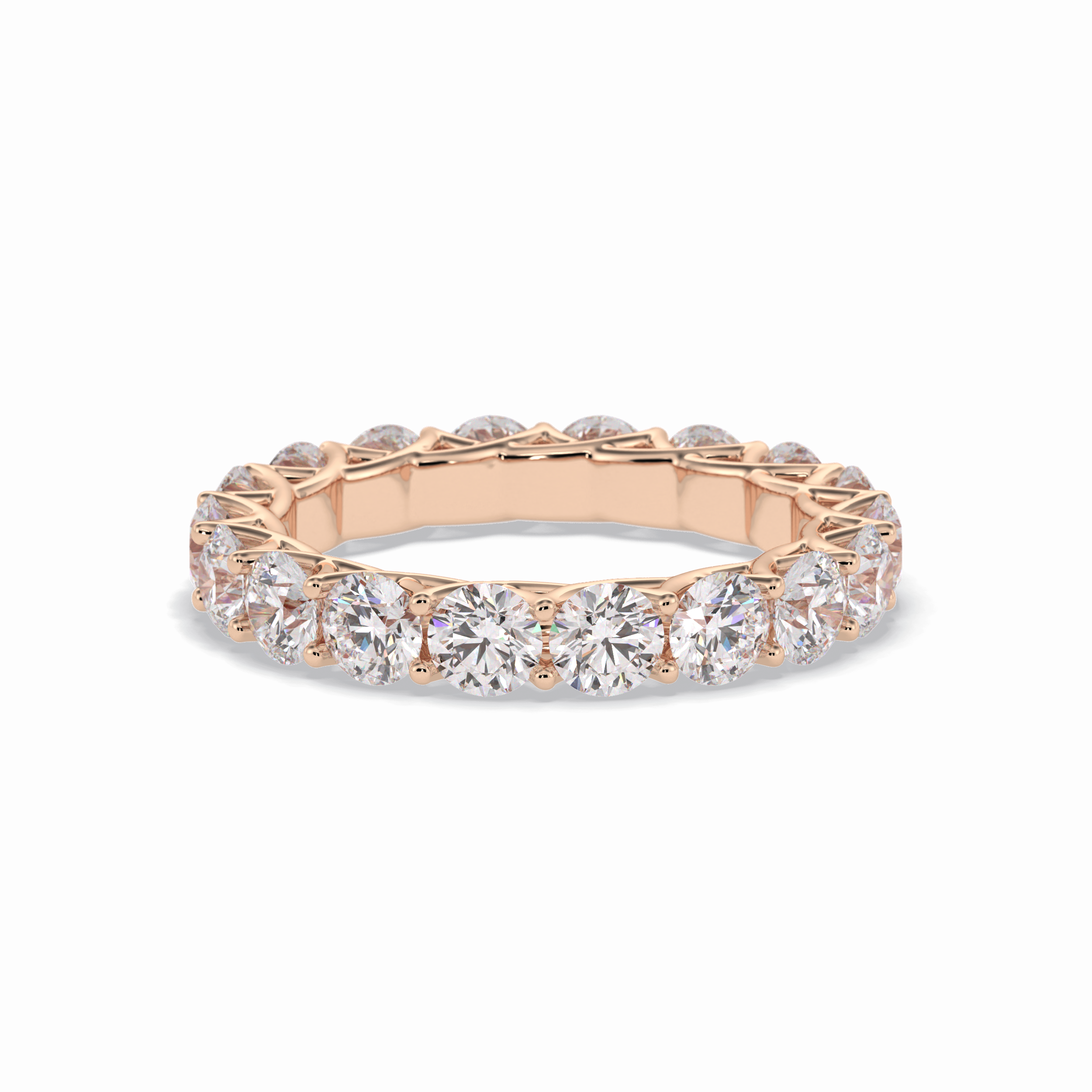 3.52 TCW Round Style Full Eternity Wedding Band