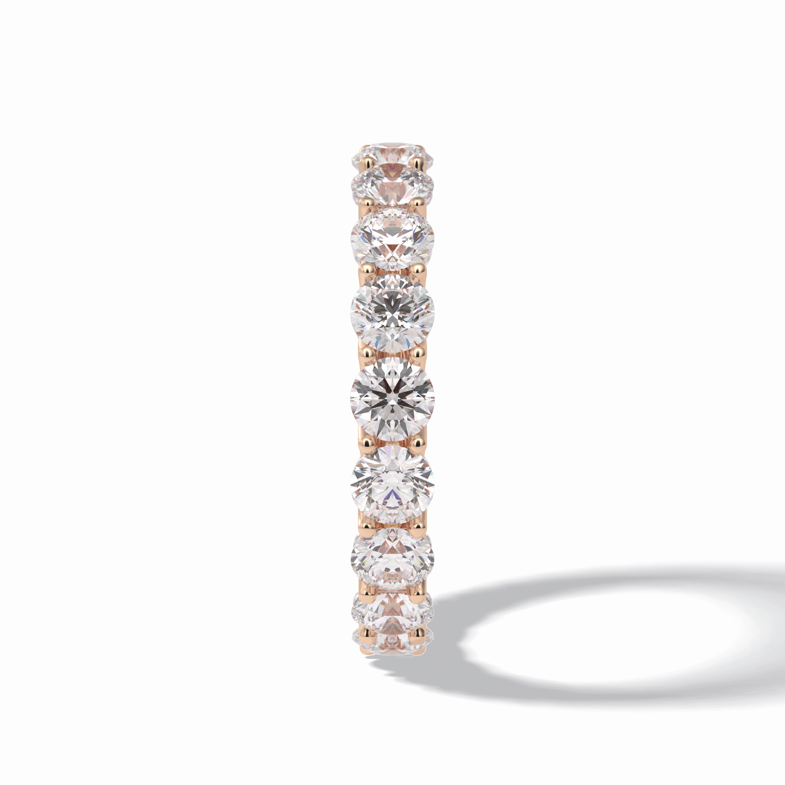 3.52 TCW Round Style Full Eternity Wedding Band