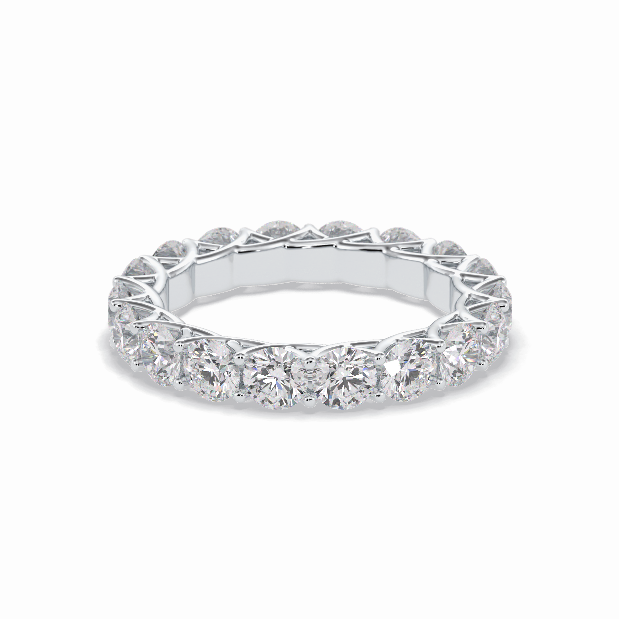 3.52 TCW Round Style Full Eternity Wedding Band