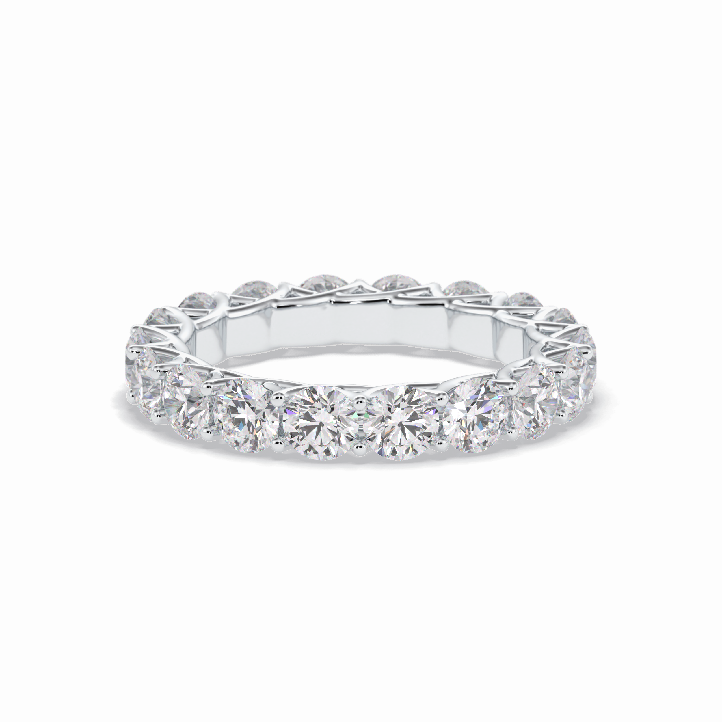 3.52 TCW Round Style Full Eternity Wedding Band