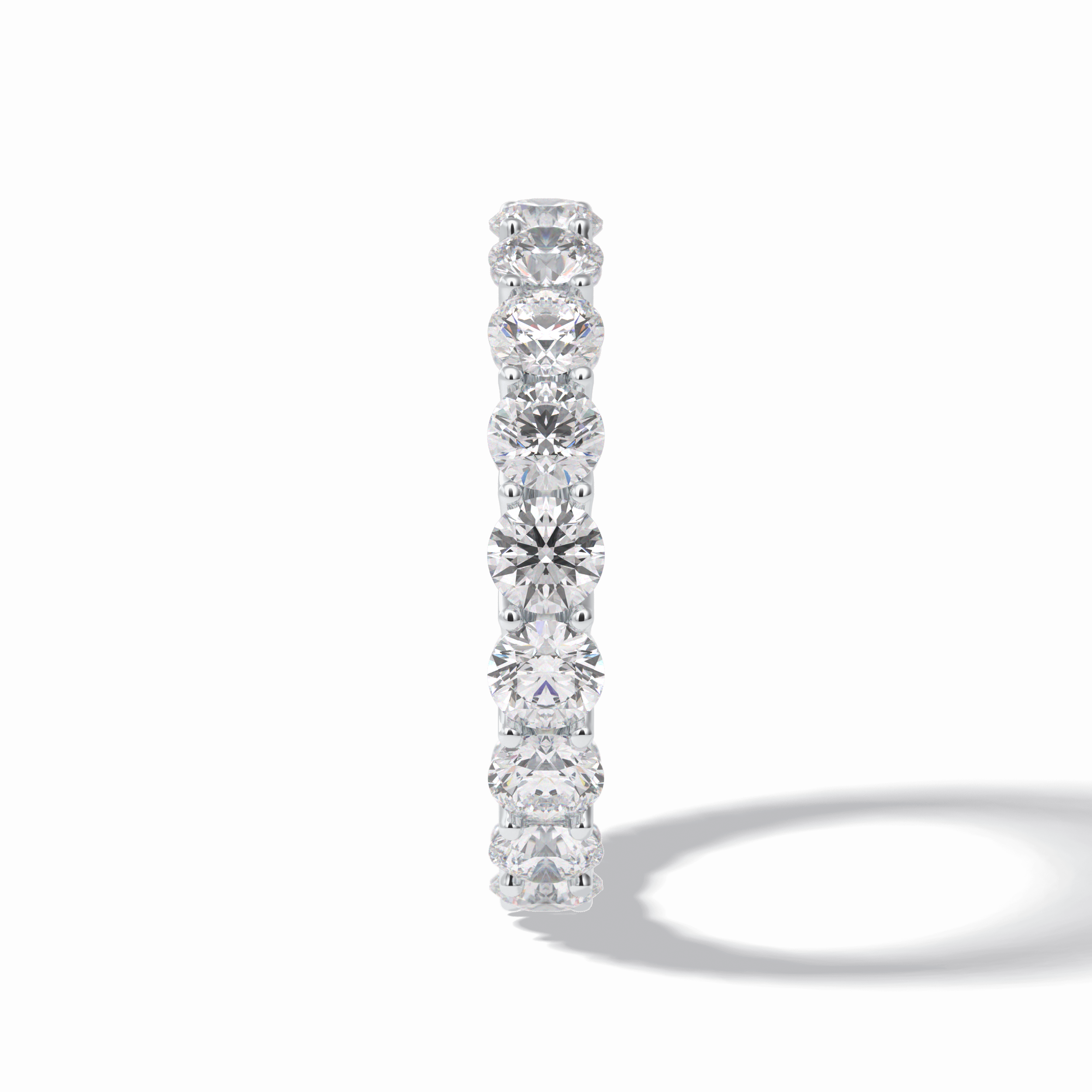 3.52 TCW Round Style Full Eternity Wedding Band