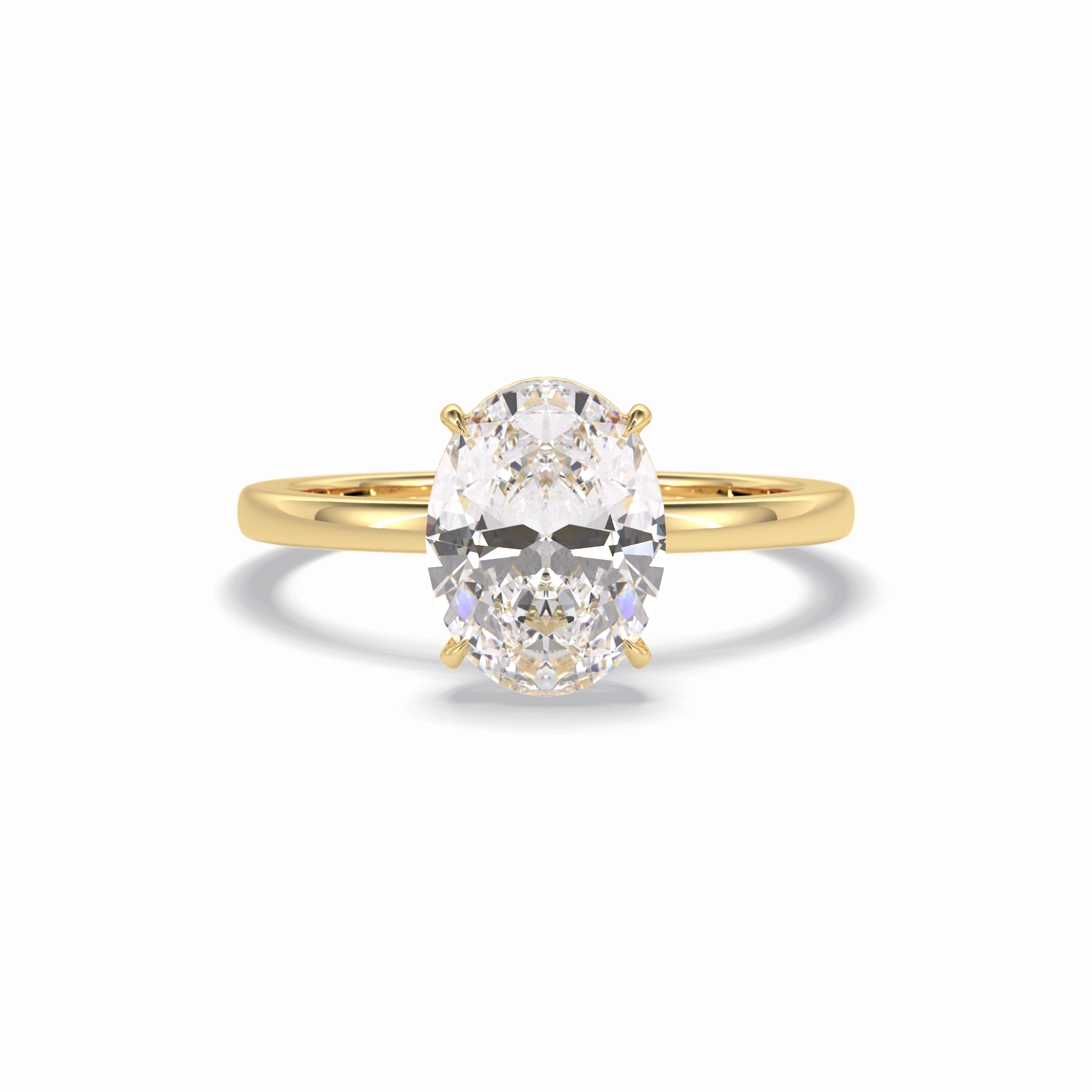 Oval Solitaire Lab Grown Diamond Engagement Ring