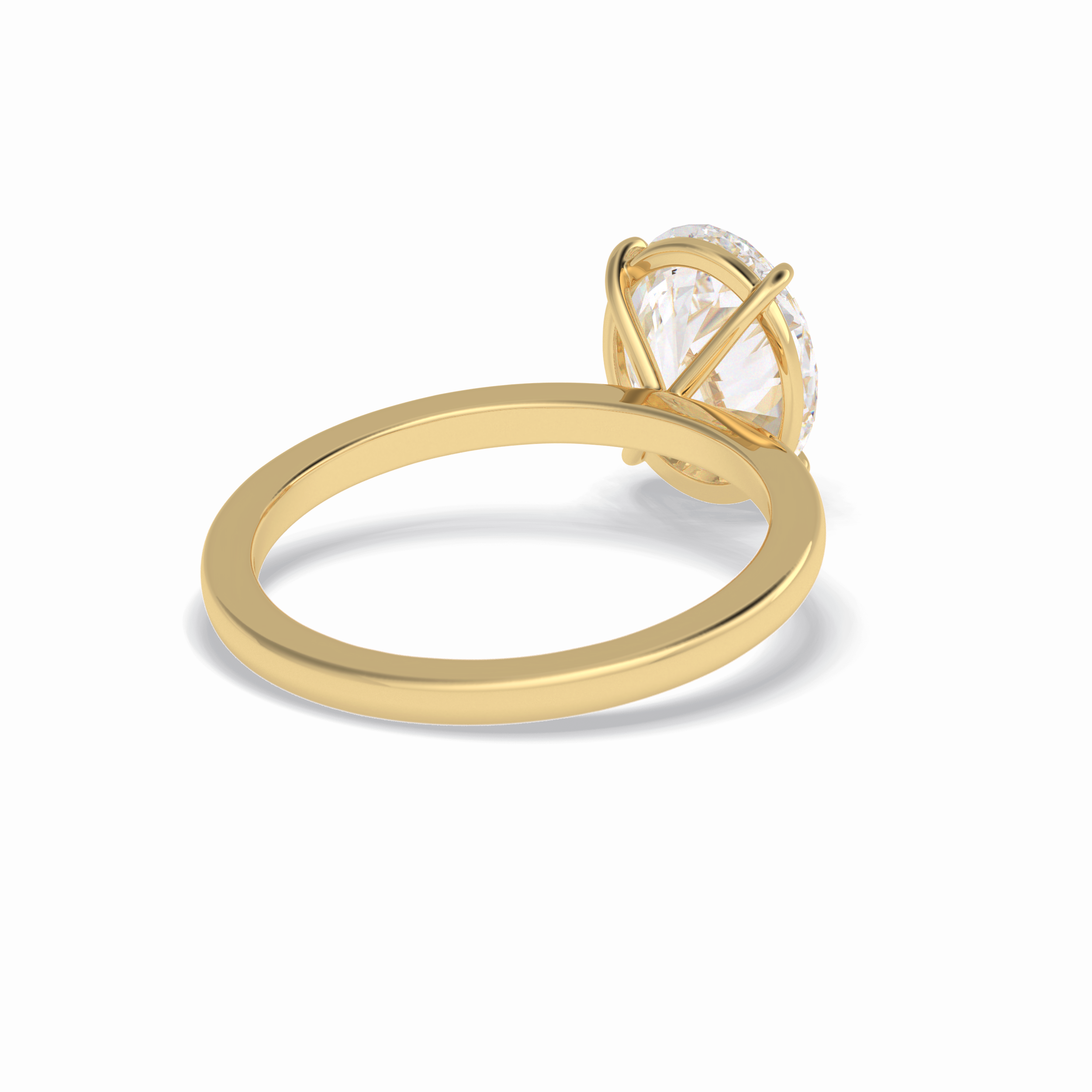 Oval Solitaire Lab Grown Diamond Engagement Ring