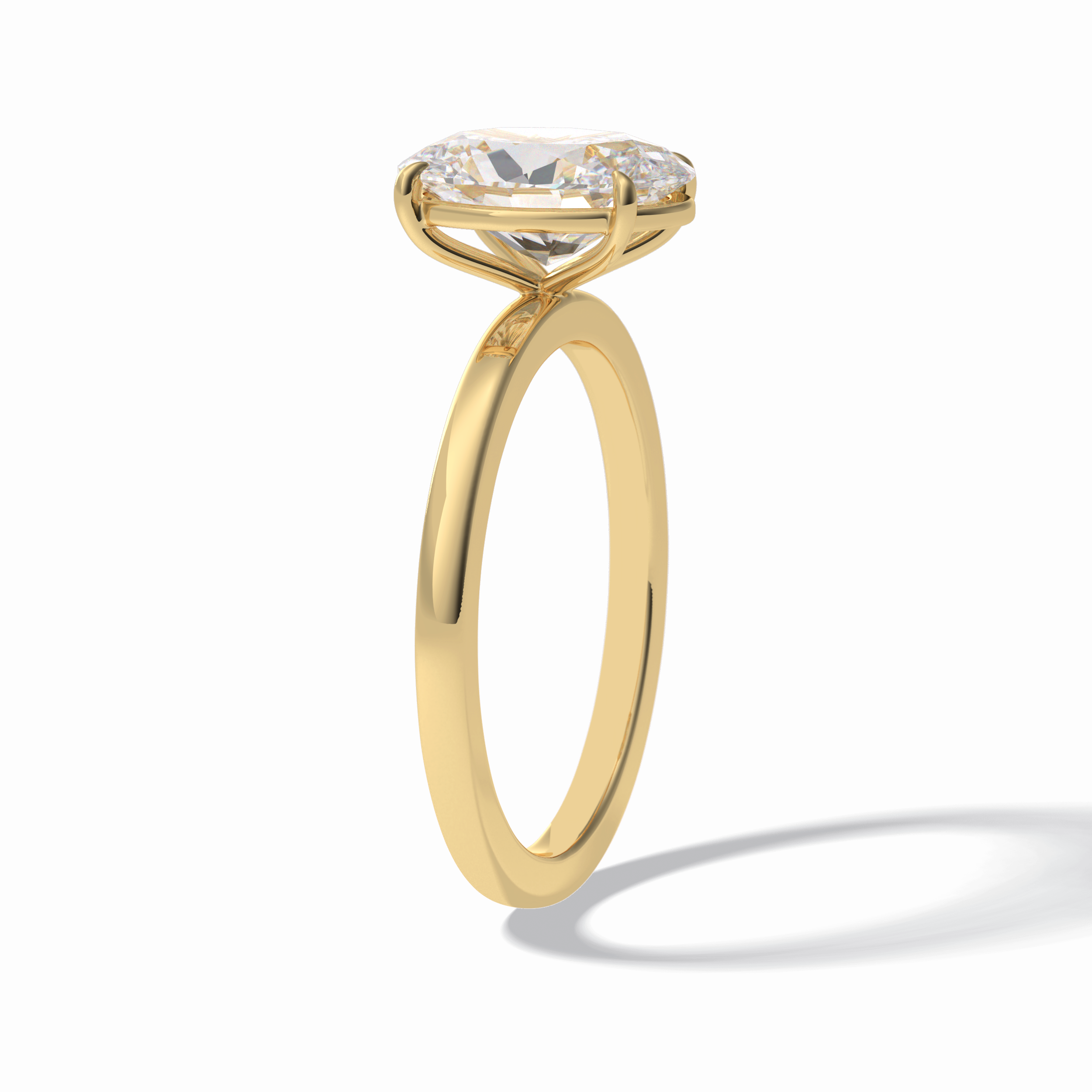 Oval Solitaire Lab Grown Diamond Engagement Ring