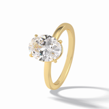 Oval Solitaire Lab Grown Diamond Engagement Ring