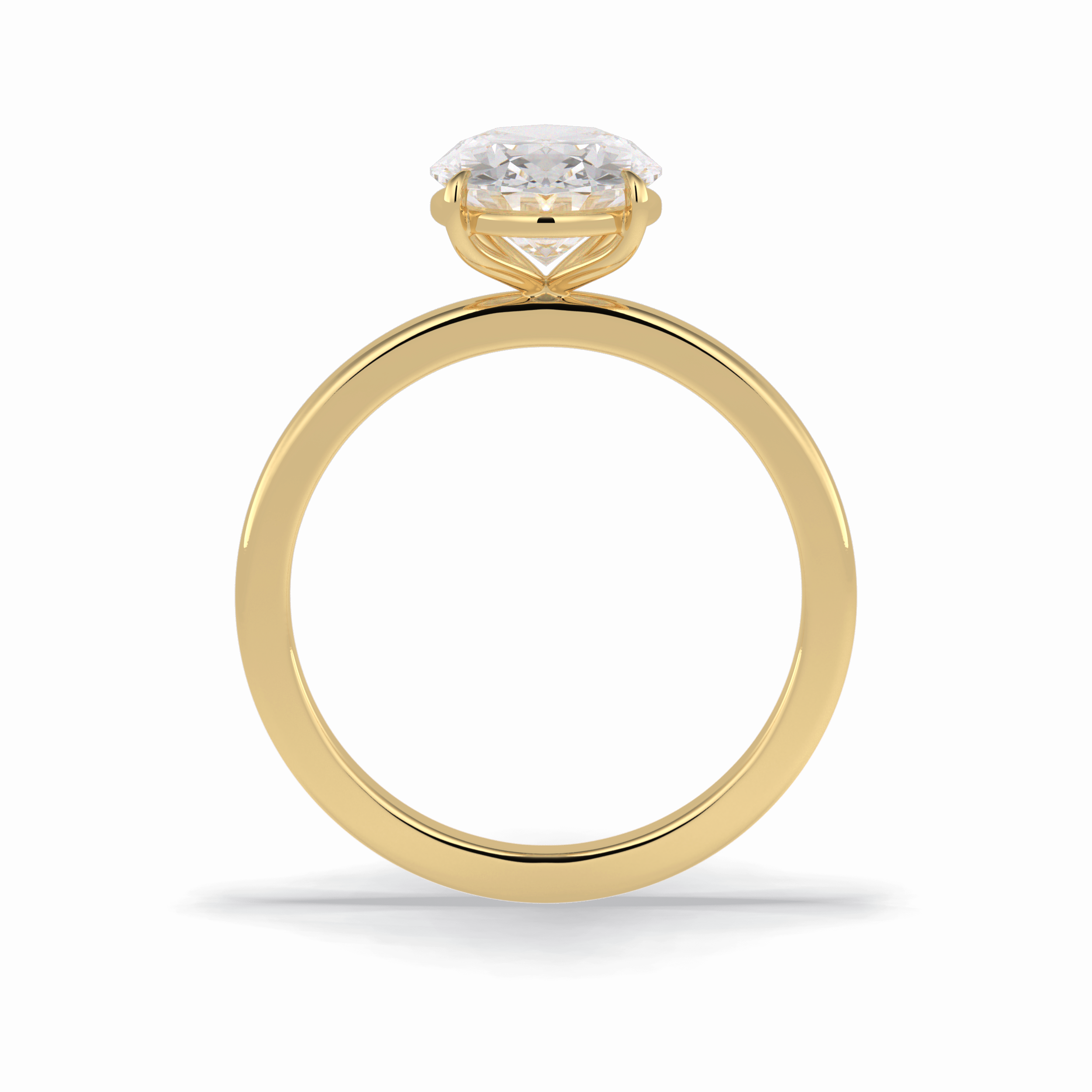 Oval Solitaire Lab Grown Diamond Engagement Ring