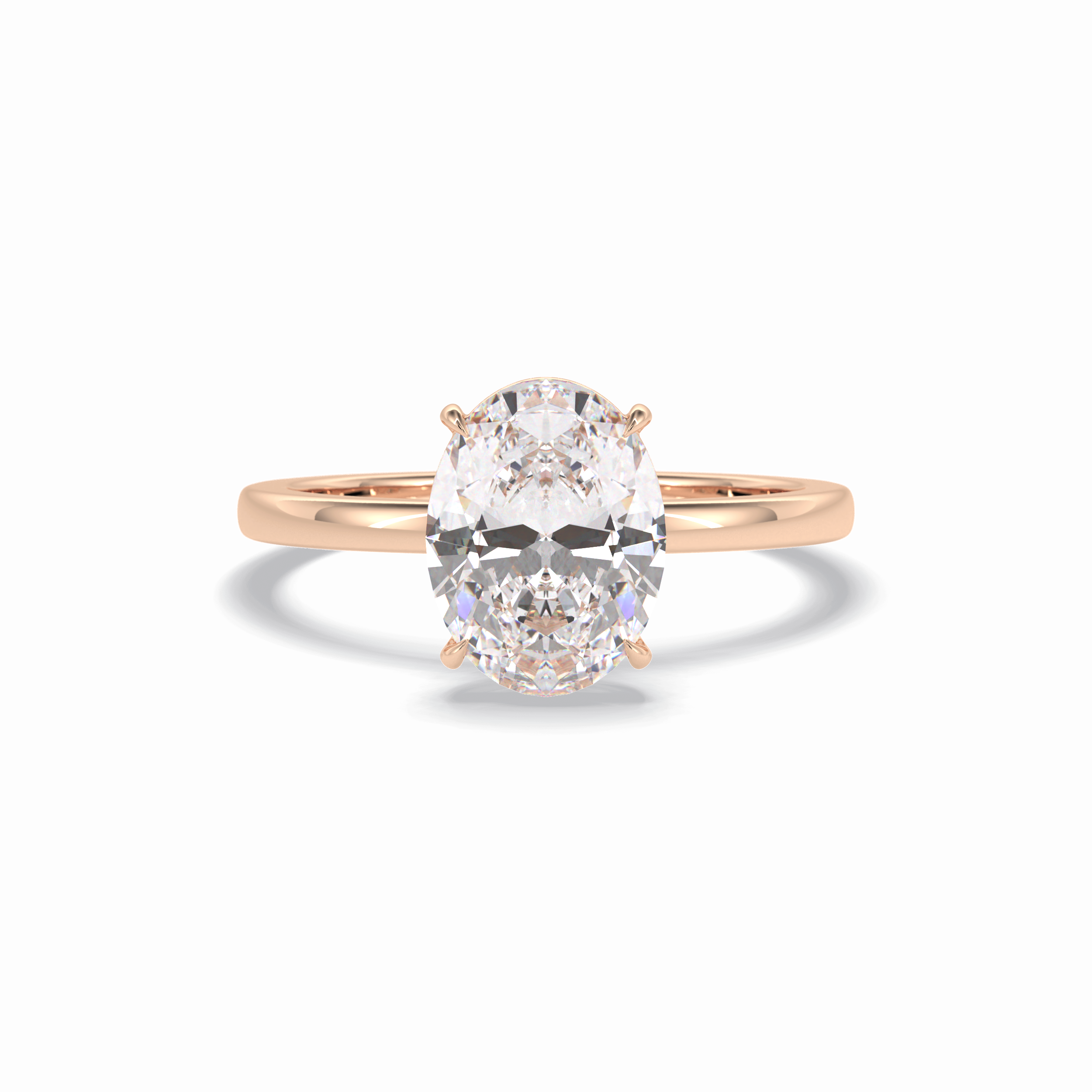 Oval Solitaire Lab Grown Diamond Engagement Ring