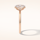 2 CT Oval Shaped Solitaire Moissanite Engagement Ring