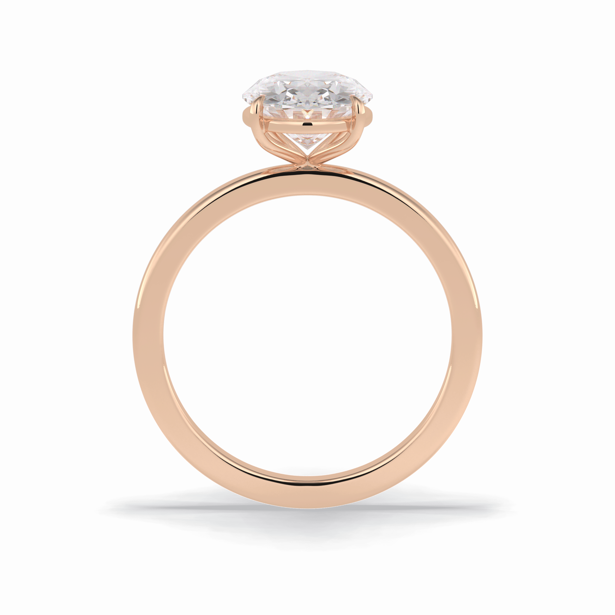 Oval Solitaire Lab Grown Diamond Engagement Ring