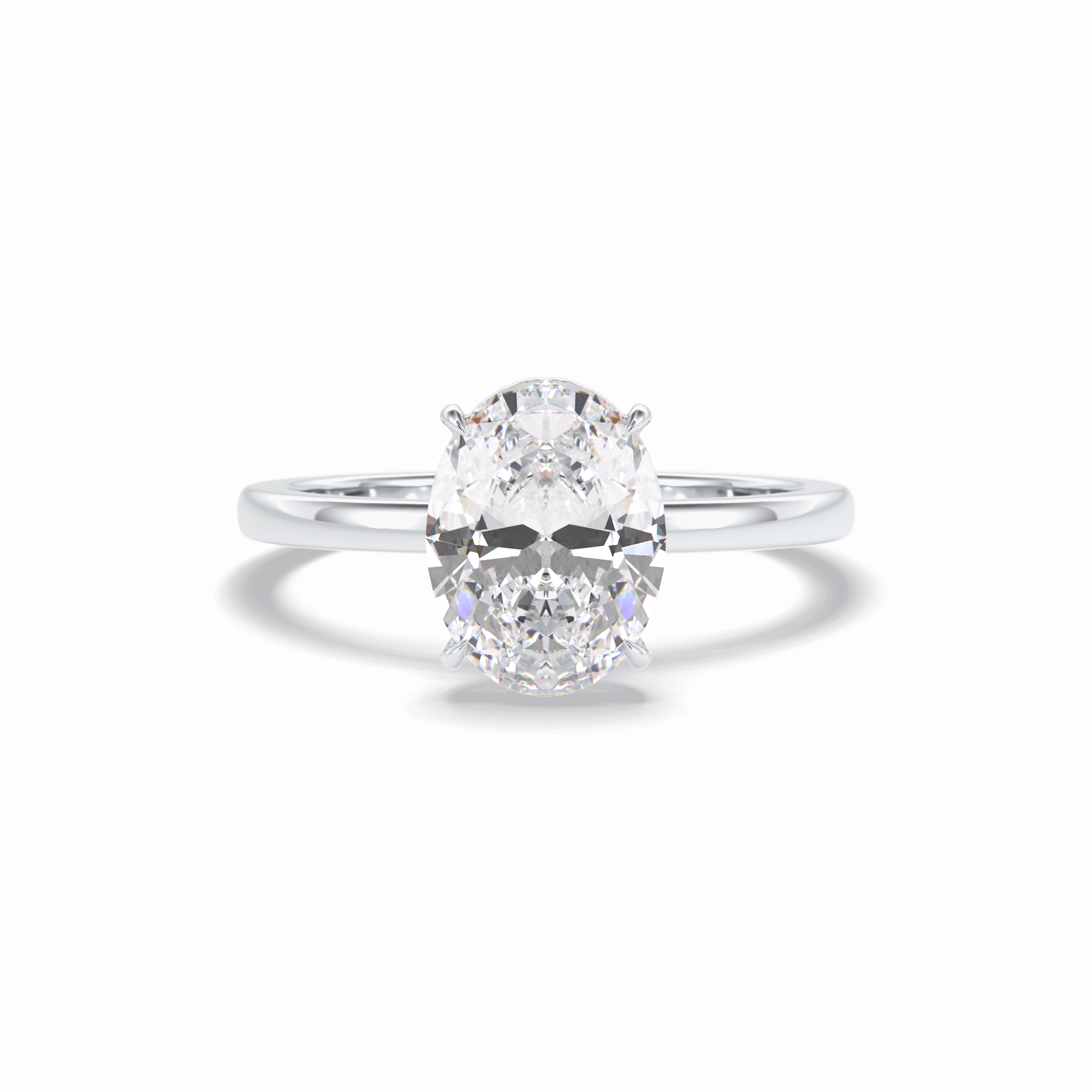 Oval Solitaire Lab Grown Diamond Engagement Ring