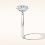 2 CT Oval Shaped Solitaire Moissanite Engagement Ring