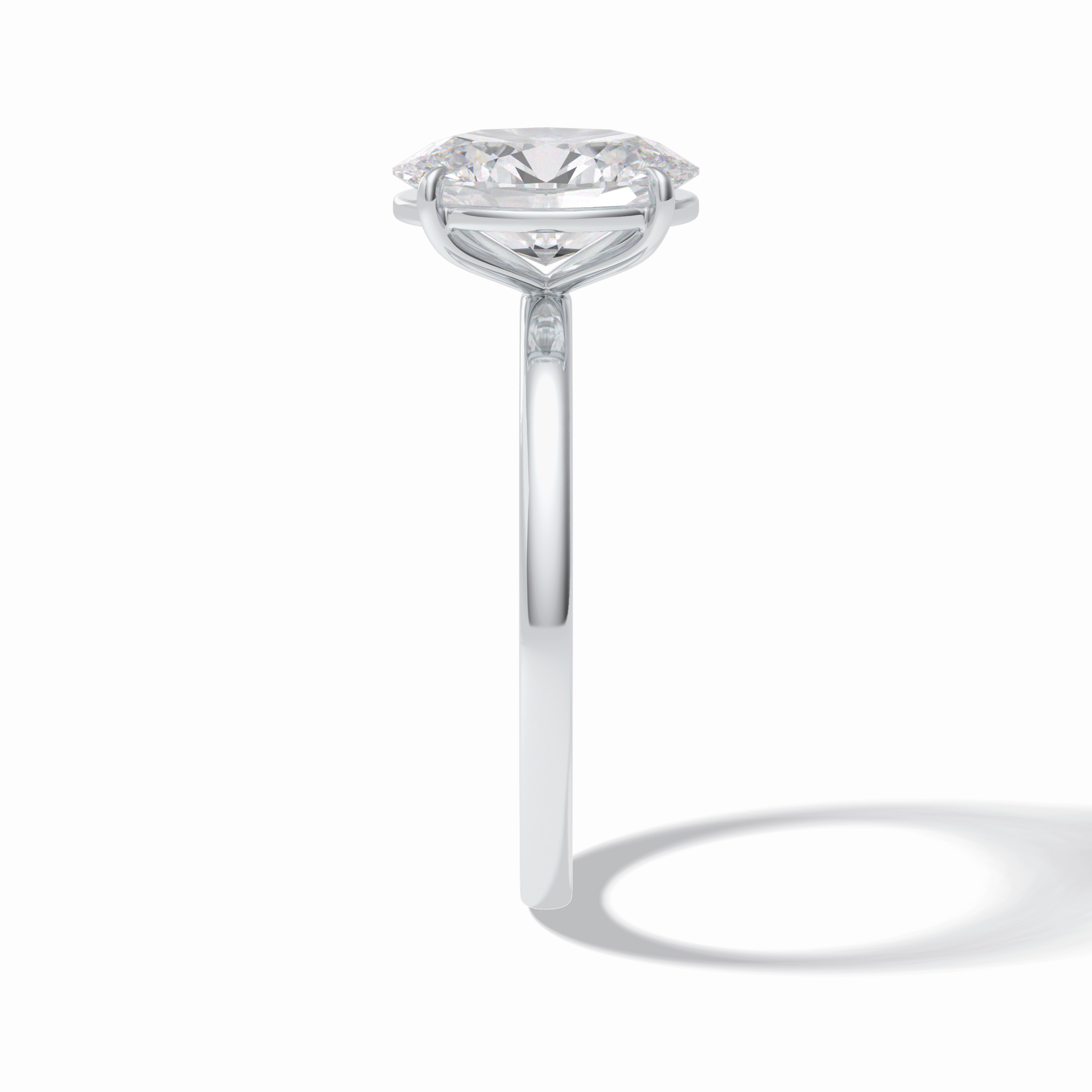 Oval Solitaire Lab Grown Diamond Engagement Ring