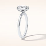 2 CT Oval Shaped Solitaire Moissanite Engagement Ring