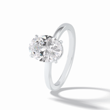 Oval Solitaire Lab Grown Diamond Engagement Ring