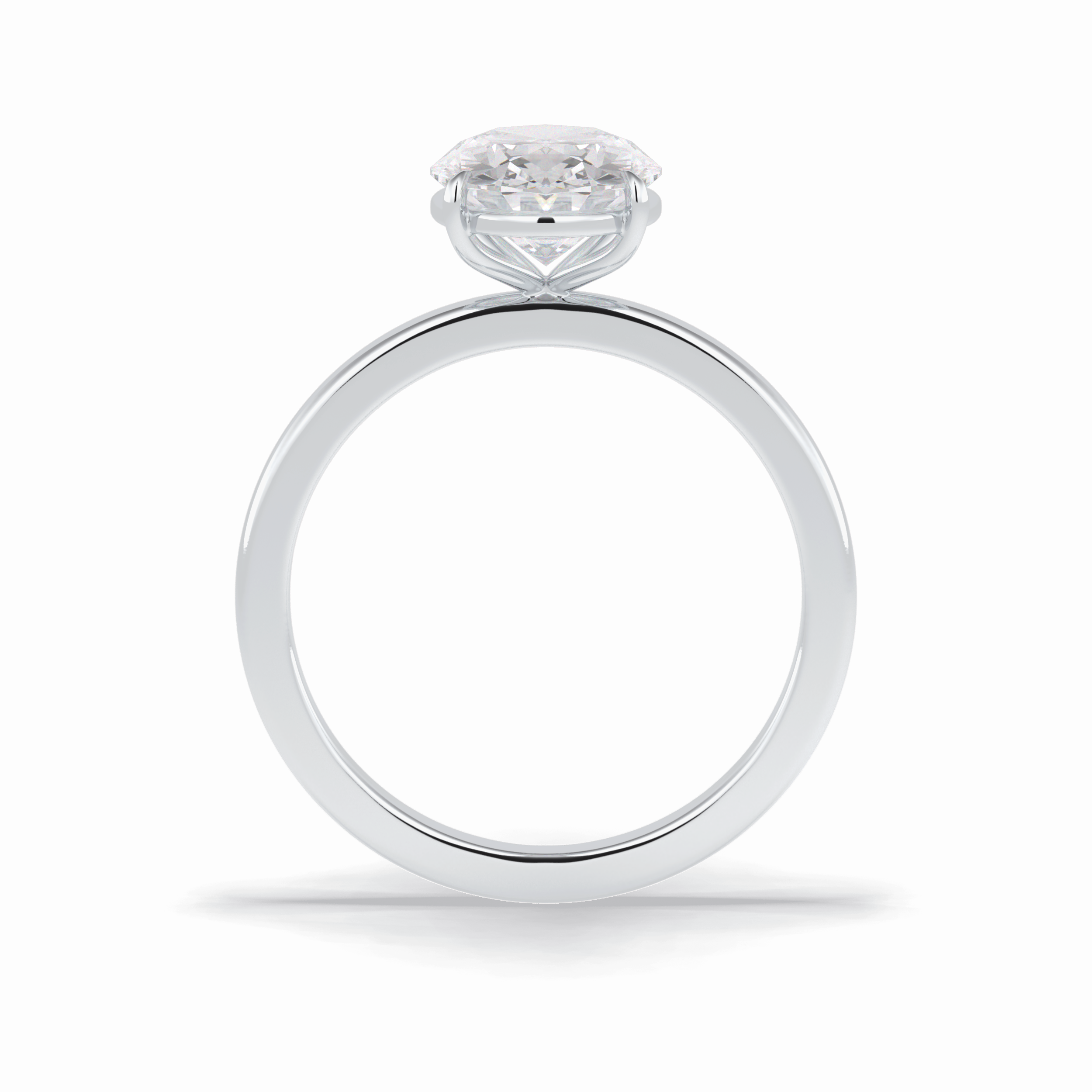 Oval Solitaire Lab Grown Diamond Engagement Ring