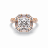 Cushion Halo & Pave Lab Grown Diamond Engagement Ring