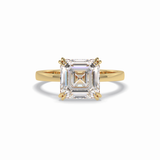 Asscher Solitaire Lab Grown Diamond Engagement Ring