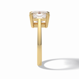 Asscher Solitaire Lab Grown Diamond Engagement Ring