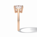 Asscher Solitaire Lab Grown Diamond Engagement Ring