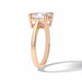 Asscher Solitaire Lab Grown Diamond Engagement Ring
