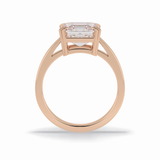 Asscher Solitaire Lab Grown Diamond Engagement Ring