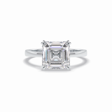 Asscher Solitaire Lab Grown Diamond Engagement Ring