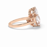 The Eternal Trio Ring – 6.00 TCW Oval & Pear Three-Stone Masterpiece