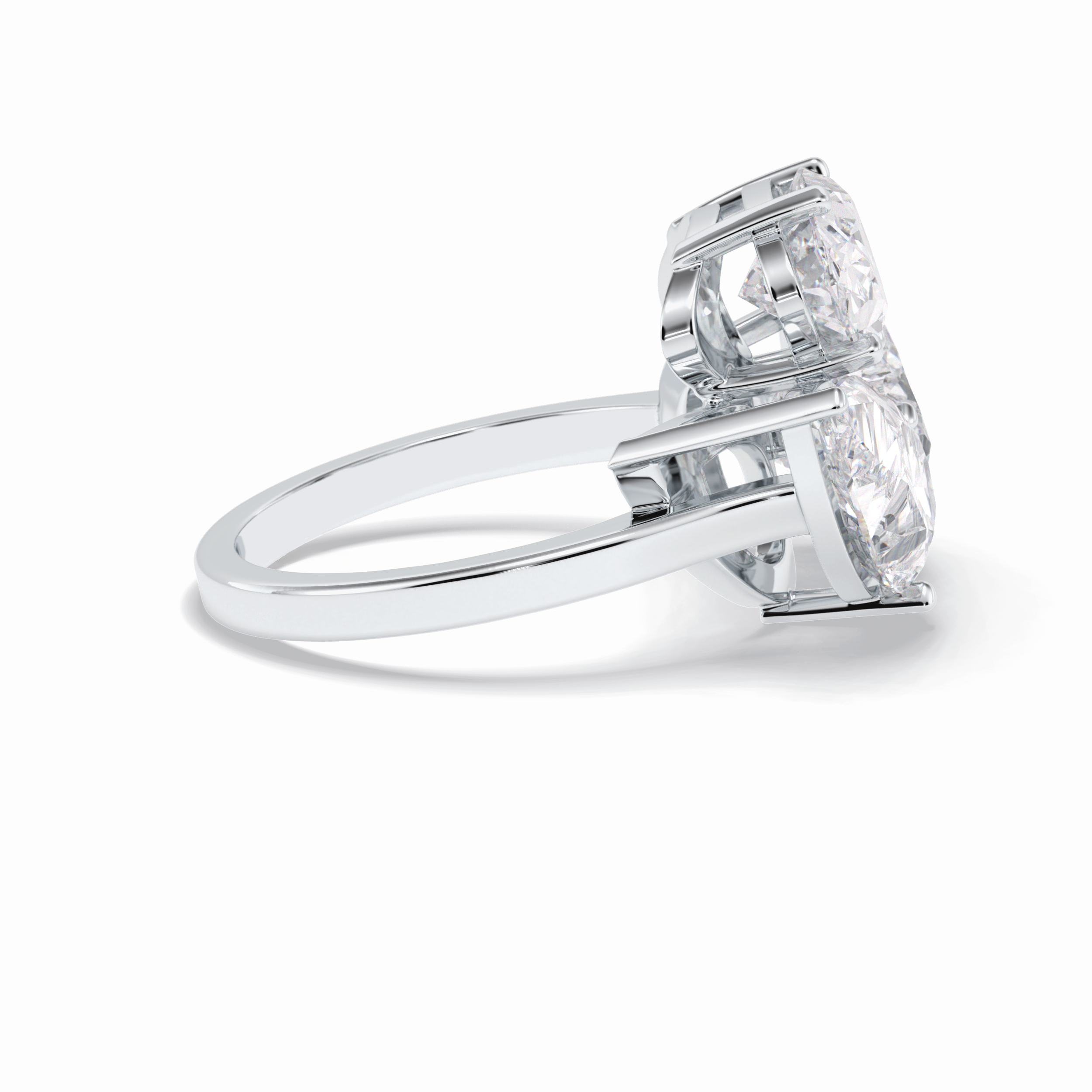 The Eternal Trio Ring – 6.00 TCW Oval & Pear Three-Stone Masterpiece