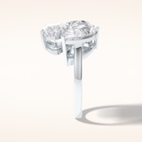 2.01 CT Oval Shaped Three Stone Moissanite Engagement Ring
