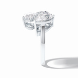The Eternal Trio Ring – 6.00 TCW Oval & Pear Three-Stone Masterpiece