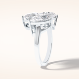 2.01 CT Oval Shaped Three Stone Moissanite Engagement Ring