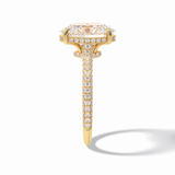 Oval Pave Lab Grown Diamond Engagement Ring