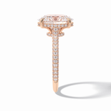Oval Pave Lab Grown Diamond Engagement Ring