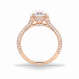 Oval Pave Lab Grown Diamond Engagement Ring