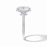 Oval Pave Lab Grown Diamond Engagement Ring