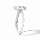 Oval Pave Lab Grown Diamond Engagement Ring