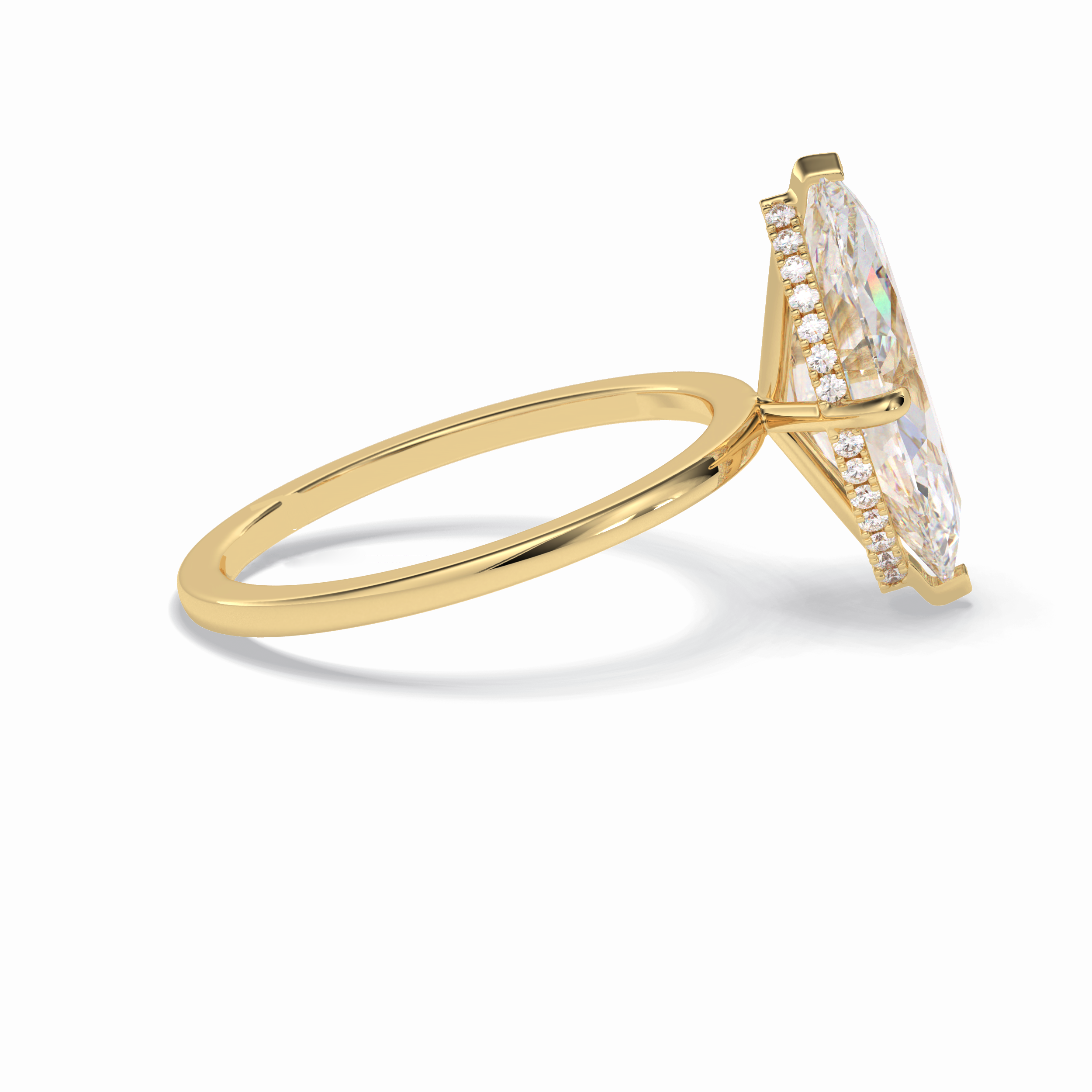Marquise Solitaire Lab Grown Diamond Engagement Ring