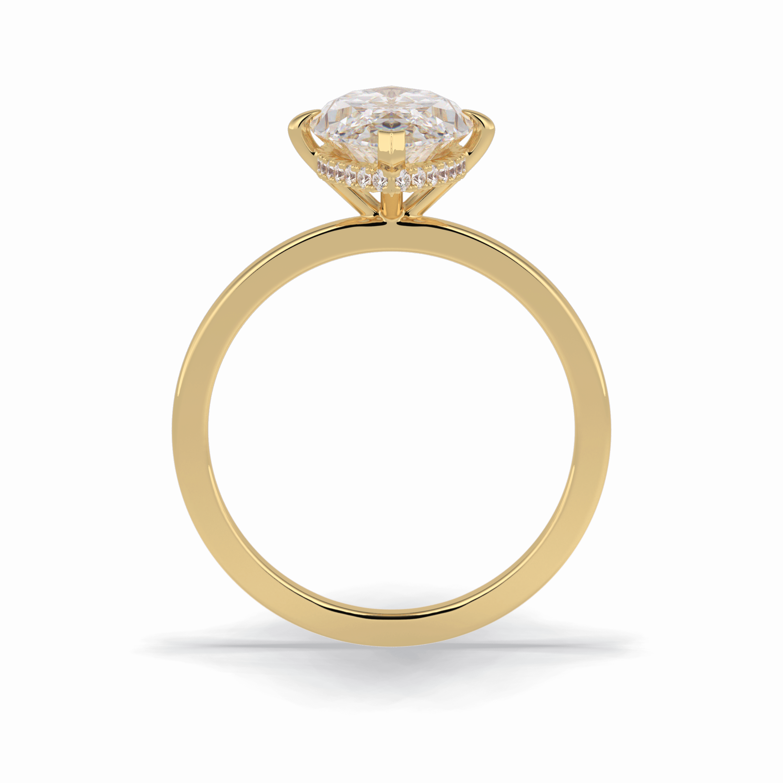 Marquise Solitaire Lab Grown Diamond Engagement Ring