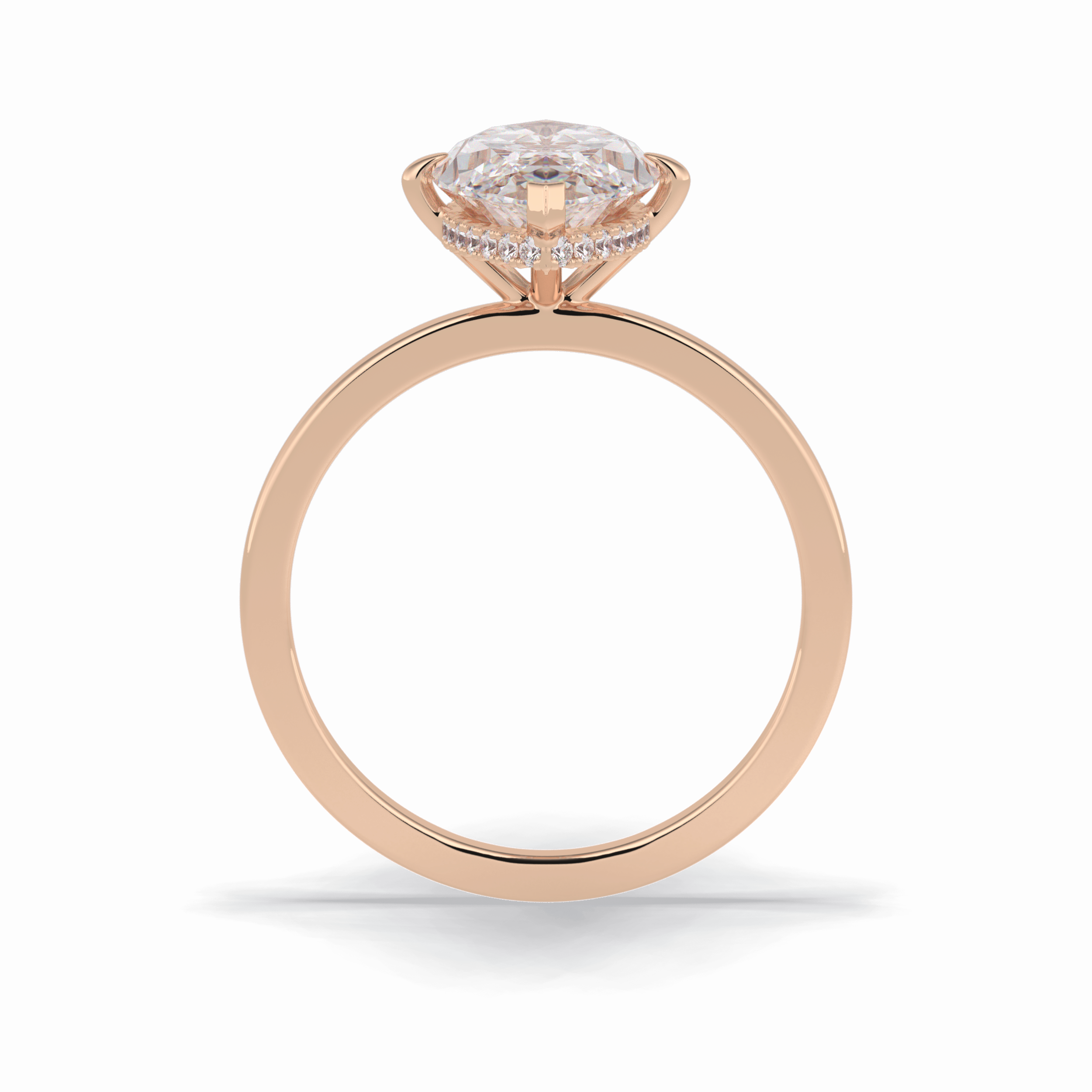 Marquise Solitaire Lab Grown Diamond Engagement Ring