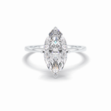 Marquise Solitaire Lab Grown Diamond Engagement Ring